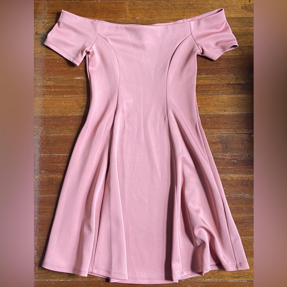 Off-the-shoulder Pink Forever 21 Mini Dress